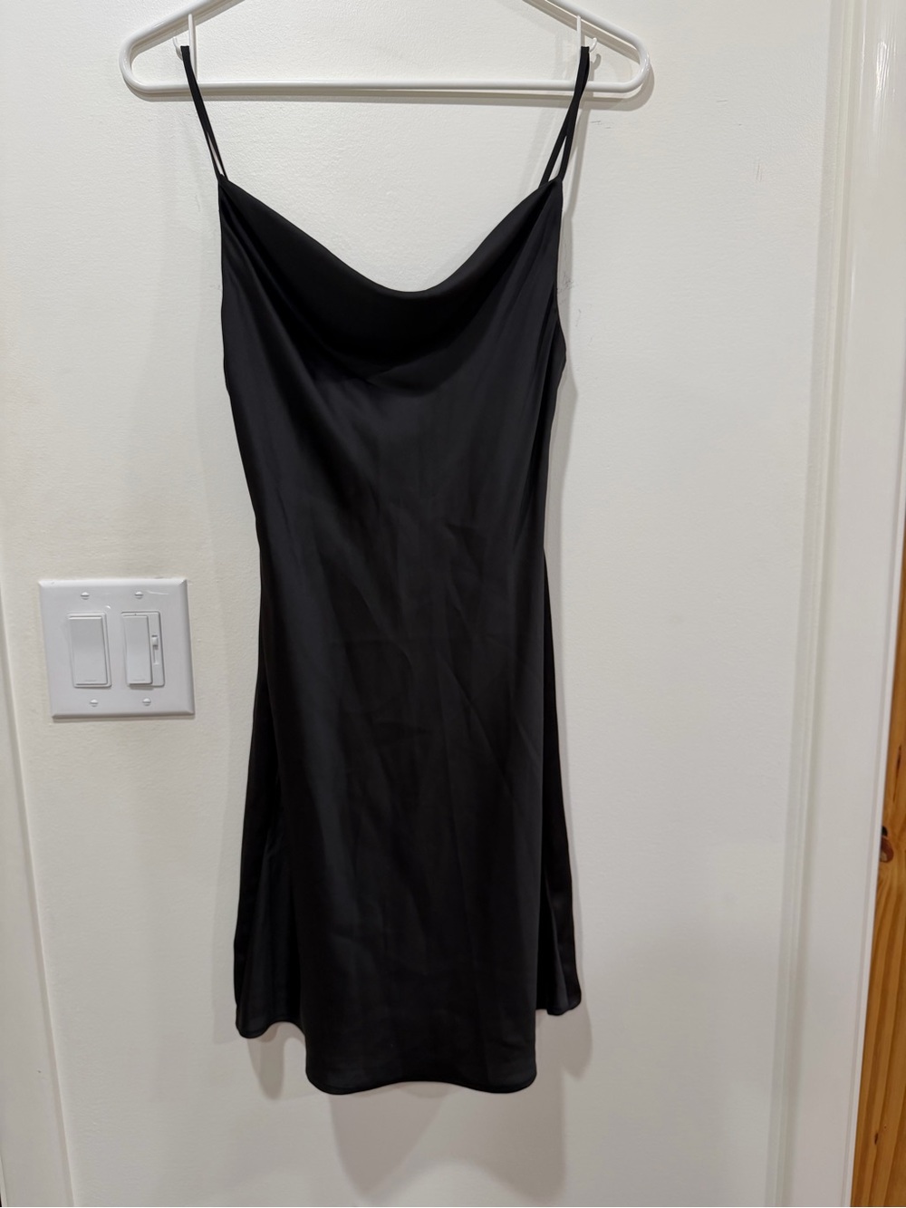 Urban Outfitters Black Cowl Neck Slip Dress